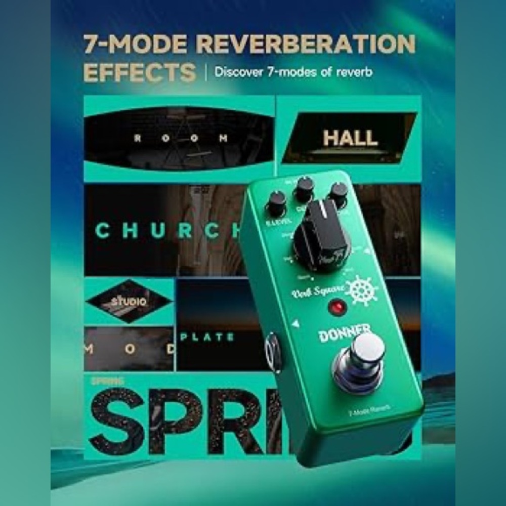 Donner HUSH-X Electric Guitar Kit-Reverb Guitar Pedal